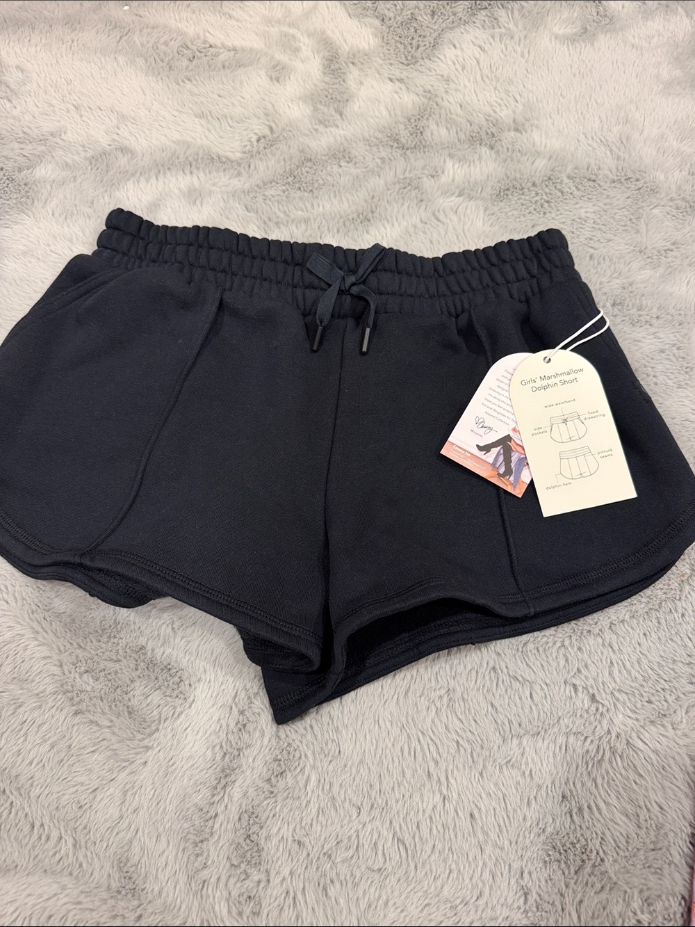 Blogilates Black Dolphin Shorts with Drawstring- girls XL or women’s Small